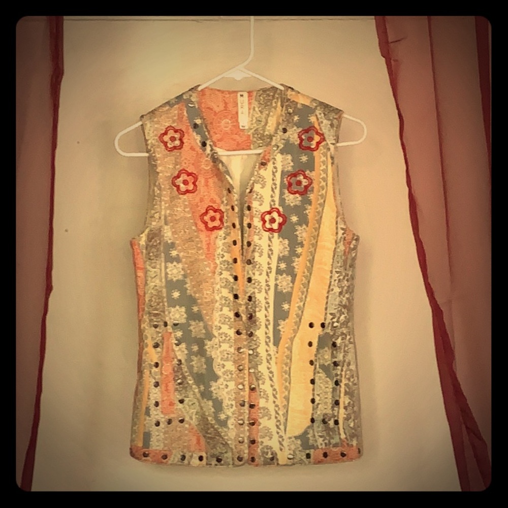 Boho Embroidered Vest